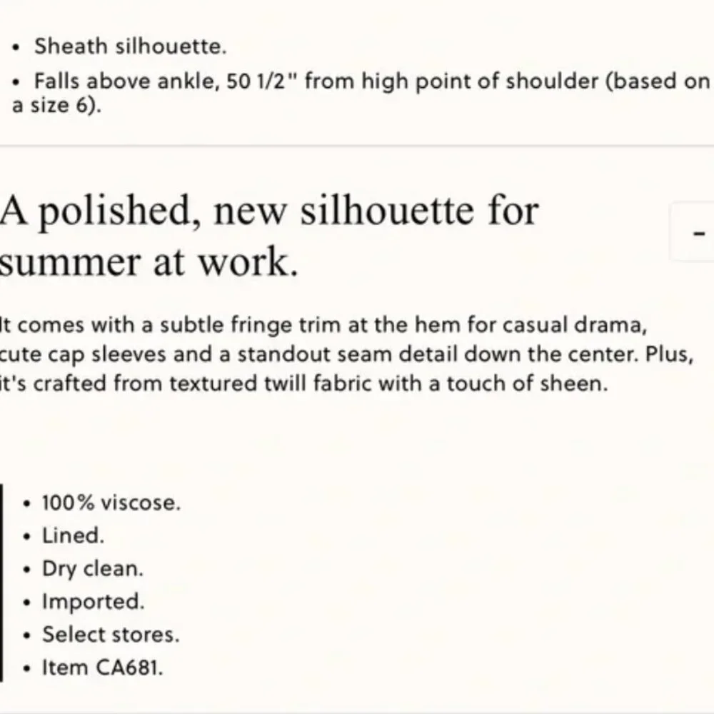 Fringe-trim dress in glossy twill - Picture 5 of 6